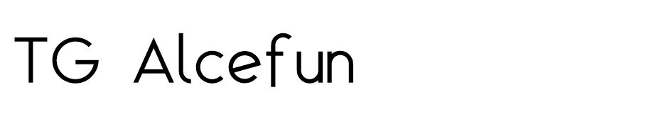 TG Alcefun  font